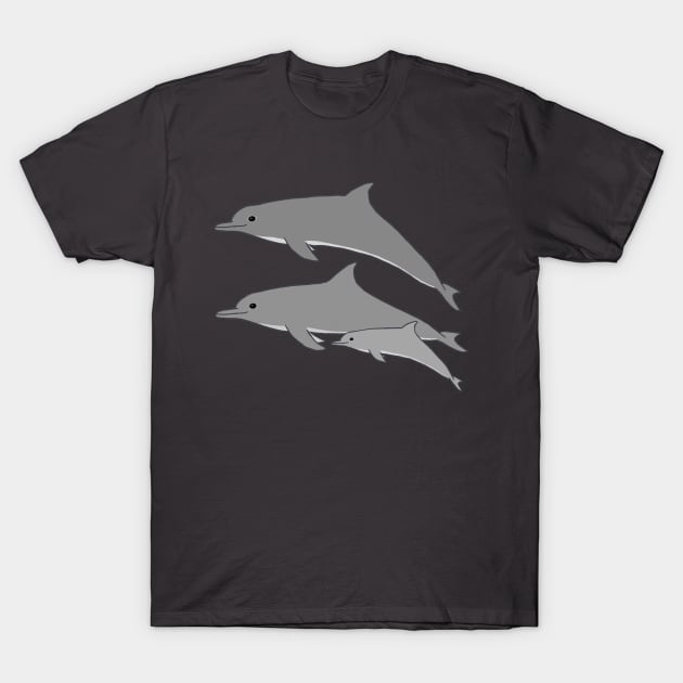 Dolphin Family T-Shirt by wanungara